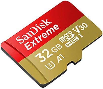 SanDisk 32GB SDHC Micro Extreme Hafıza Kartı ve SD Adaptörü, Samsung Galaxy S10, S10+, S10e Telefon Sınıfı 10 A1 (SDSQXAF-032G-GN6MN)