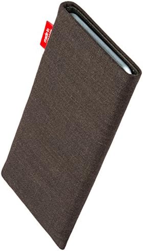 fitBAG Jive Kahverengi Özel Tailored Kollu OnePlus 9 için 5G / Almanya'da Yapılan / İnce Takım Elbise Kumaş kılıf Kapak için