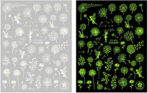 Bahar Aydınlık Tırnak Çıkartmalar Çıkartmaları 9 Levha 3D Kendinden Yapışkanlı Pegatinas para Uñas Çiçek Kelebek Yapraklar