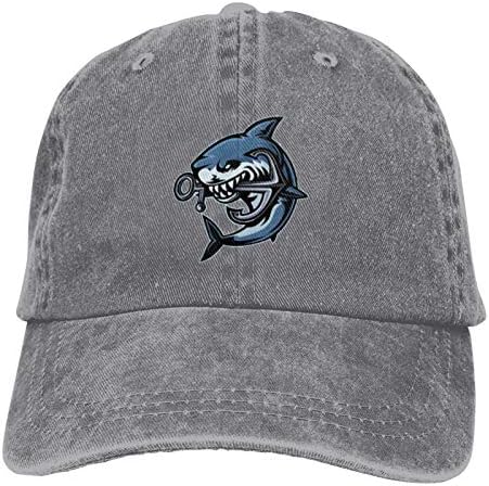 Pamuk köpekbalığı Casquette beyzbol şapkası açık spor Traving şapka Unisex ayarlanabilir
