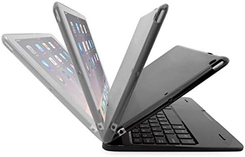Snugg iPad Air 2 Klavye, [Mavi] Kablosuz Bluetooth Klavye Kılıf Kapak Apple iPad Air 2 için 360° Derece Dönebilen Klavye