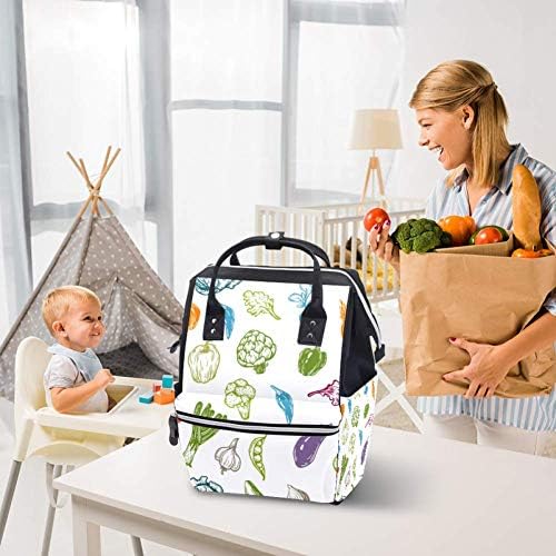 Sebze Desen bebek Bezi çantası Omuz Sırt Çantası Değişen Çanta