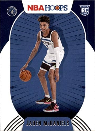 2020-21 NBA Çemberler 245 Jaden McDaniels RC çaylak Minnesota Timberwolves Resmi Panini basketbol ticaret kartı (Stok fotoğraf,