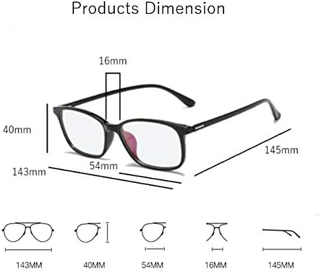 Kadınlar ve Erkekler için Mavi ışık Engelleme Gözlükleri, Hafif Bilgisayar Oyun Gözlükleri Parlama Önleyici Dijital Göz Yorgunluğunu