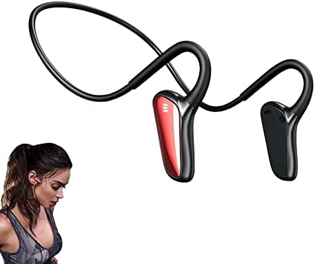 Hava Kemik İletimli Kulaklıklar, Açık Kulak Bluetooth Kemik İletimli Spor Kulaklıklar, Ağrısız, 360 Derece Viraj, Kablosuz