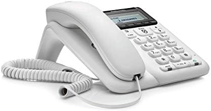 Motorola CT610 Telesekreterli Kablolu Telefon ve Gelişmiş Arama Engelleme, Beyaz,