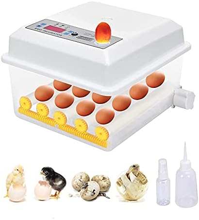 XJZHANG Yumurta Kuluçka 16-24 Yumurta Tam Otomatik Dijital Kümes Kuluçka Makinesi Sıcaklık Kontrolü ile Tavuk Ördekler Kuşlar