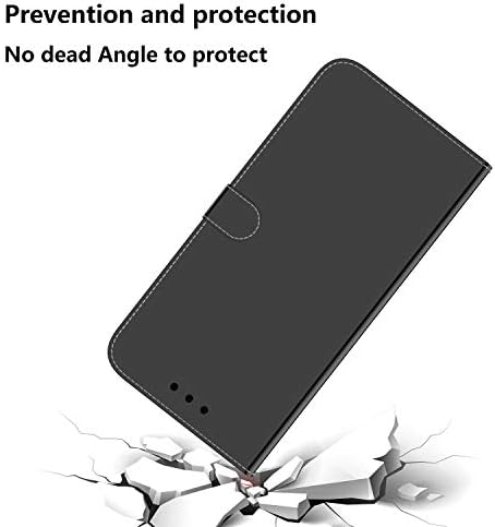 Yiueiw iPhone 12 Kılıf için Uygun, High-end Basit PU Deri Cüzdan Cep Telefonu Kılıfı,Braket + Kart Yuvası ile, Flip Telefon