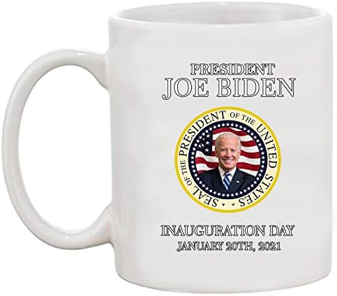 Başkan Joe Biden Seal Açılış Günü Desteği ABD DT Beyaz Kahve 11 Oz Kupa