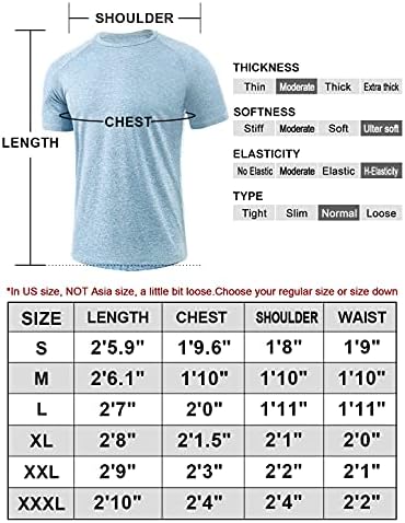 Xelky 4-5 Paket erkek Kuru Fit T Shirt Nem Esneklik Atletik Tees Egzersiz Fitness Activewear Kısa Kollu Spor Egzersiz Üst