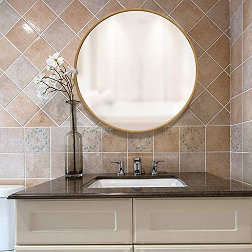 WLJDT LİCHAO Duvar Aynası Modern Yuvarlak Ayna Sağlam Bir Çerçeve ile Duvara Asılı Banyo Aynası, Makyaj aynası Dekoratif Ayna