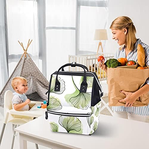 Anne çantası dayanıklı bebek bezi seyahat çantası anne ve baba çok işlevli BackpackSimple yeşil