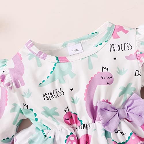 Brosloth Bebek Kız Giysileri Uzun Kollu Tutu Elbise Toddler İlmek ile Ruffled Tül Elbise Bebek Parti Prenses Elbise