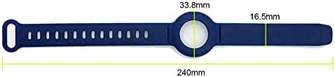 (2 Paket) Çocuklar/Yetişkinler AirTag için Anti-Kayıp Bilezik, iZi Way Yumuşak Silikon Bileklik Watch Band Koruyucu Kılıf Kapak