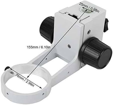 Mikroskop Odaklama Braketi Mikroskop Odaklama Standı Çerçeve Stereo Mikroskop Aksesuar, 76mm Lens Diyafram, 50mm Odaklama İnme