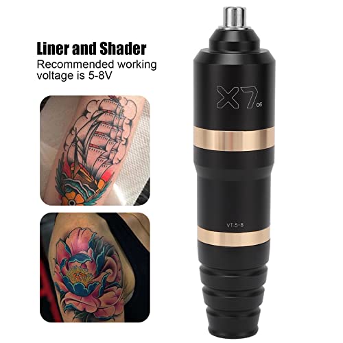 Dövme kalemi, döner dövme kalemi Kısa İğne Dövme Makinesi Makinesi Shader Motor Profesyonel Kartuş Tabancası Makyaj Aracı