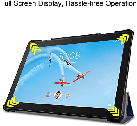 Tablet PC Kapak Kılıf Lenovo TAB P10 TB-X705F 10 inç Tablet Kılıf İnce Tri-Fold Standı Akıllı Kılıf, çoklu Görüş Açıları Standı