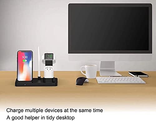 Kablosuz Şarj Cihazı, Apple için Uyumlu 3'ü 1 arada Şarj İstasyonu, Apple Watch ve Airpod için Kablosuz Şarj Standı Apple Watch