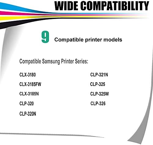 Kolasels Uyumlu Toner Kartuşu (1 - Pack, Eflatun) M407S CLT-M407S Toner için Yedek CLP-325W ve CLX-3185FW Yazıcı ile kullanmak