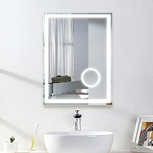 NBLD banyo aynası led Akıllı yüksek Çözünürlüklü Ayna Büyütme Fonksiyonu ile, üç renkli ışık Anti-Sis güzellik aynası