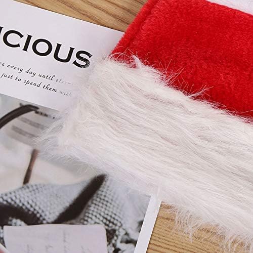 CHİCTRY Noel Santa Şapka Yenilik Komik Uzun Çizgili Peluş Noel Şapka Şenlikli Tatil Tema Parti Malzemeleri için Noel Partisi