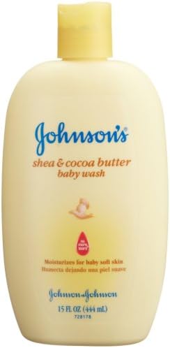 Johnson'ın Bebek Yıkama, Shea ve Kakao Yağı, 15 Onsluk Şişeler (6'lı Paket)