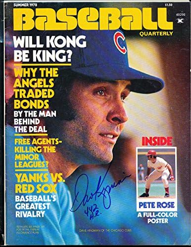 1978 Yaz Beyzbol Üç Aylık Dave Kingman imzaladı