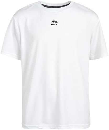 RBX Erkek Aktif T-Shirt - 4 Paket Atletik Performans Kısa Kollu Spor Tees (Büyük Boy)