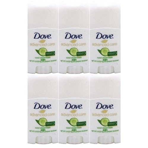 Güvercin Gelişmiş Bakım Antiperspirant Deodorant Sopa, Serin Essentials, Seyahat Boyutu 0.5 Ons, 6 Sayısı