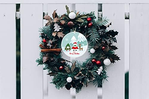 Çocuklar için Sevgililer Günü Hediyeleri, Merry Christmas Noel Baba, Geyik ve Sevgililer Ağacı Süsleri 2.85 Mavi Dekor Hatıra