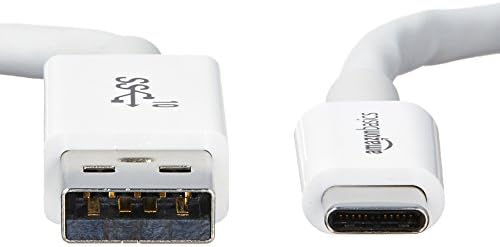 Basics USB Tip-C'den USB-A'ya Erkek 3.1 Gen2 Kablosu-3 Fit (0.9 Metre) - Beyaz, 5'li Paket