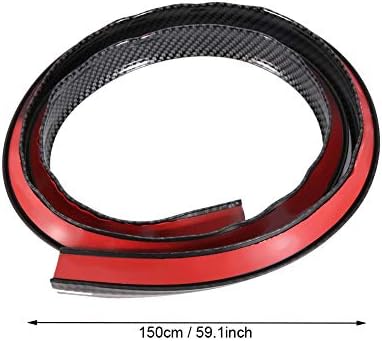 Tekerlek Arch Trim-Siyah Vinil Tekerlek Arch-Dış Çamurluklar Karbon Fiber Çamurluk Genişletici Araba Tekerlek Arch Kaşları