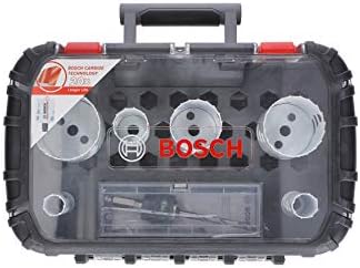 Bosch Professional 2608594183 Ağır Hizmet Tipi Üniversal Set için 8 Parçalı Tungsten Karbür Delik Testere Dayanıklılığı (ØØ