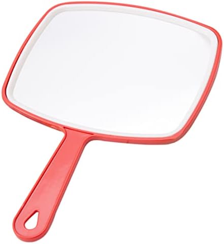 SouiWuzi El Ayna Makyaj Tıraş Duvar Asılı Duş Kuaförler Büyük Boy Aynalar Kırmızı
