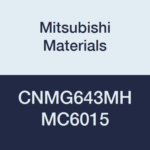 Mitsubishi Malzemeleri CNMG643MH MC6015 CNMG Karbür CN Tipi Negatif Tornalama Ucu Delikli, Kaplamalı, Eşkenar Dörtgen 80°,