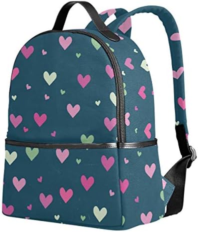ANİNİLY Kızlar İçin Sırt Çantası, Kalpler Arka Plan Sırt Çantası Kolej Çantaları Kadın omuzdan askili çanta Sırt Çantası Okul