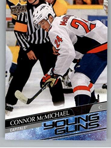 2020-21 Üst Güverte 234 Connor McMichael RC Çaylak Genç Silahlar SP Kısa Baskı Washington Başkentleri NHL Hokeyi Ticaret Kartı