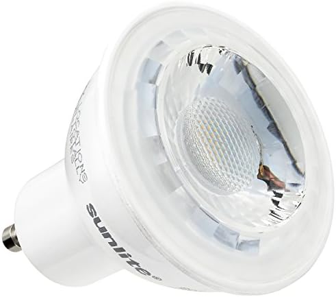 Sunlite 80513-SU LED MR16 Reflektör Spot Ampul Projektör, 500 Lümen 7 Watt (75W Eşdeğeri), GU10 Taban, Kısılabilir, 1 Paket,