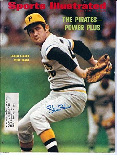 İmzalı Steve Blass Pittsburgh Pirates Sports Illustrated Dergisi 7/3/72 - İmzalı MLB Dergileri