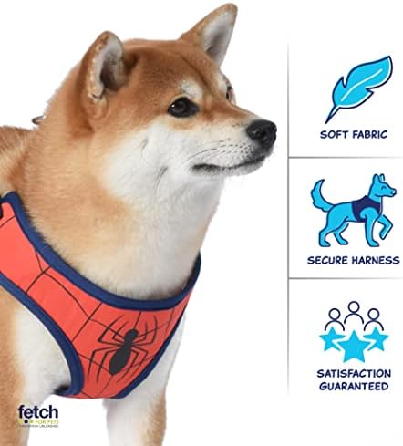 Marvel Comics Köpekler için Örümcek Adam Süper Kahraman Köpek Koşum-Hiçbir Çekme Köpek Koşum, Hiçbir Kaçış Köpek Koşum, Köpek