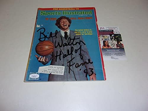 Bill Walton Portland Trailblazers, hof 1993 Jsa / coa İmzalı Sports Illustrated-İmzalı NBA Dergileri