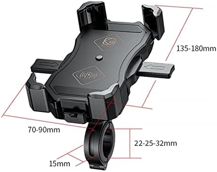 Czen Motosiklet Cep telefonu tutucu Su Geçirmez Dağı ile QC 3.0 USB 15 W Qi Kablosuz Şarj için Scooter Motor Motosiklet Destek