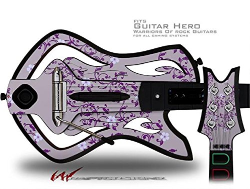 Victoria Tasarım Mor Çıkartması Tarzı Cilt-uyar Warriors Rock Guitar Hero Gitar (GİTAR DAHİL DEĞİLDİR)