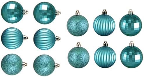 Decorations - 100ct Yılbaşı Topu Süsleri Mavi Kırılmaz 3-Finish 2.5 - XMAS10