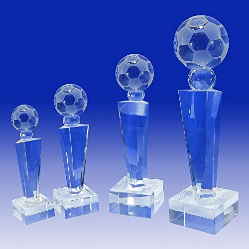 Optik Kristal Futbol Topu Kupa Turnuvası Küçük Lig Kristal Kupa Dünya Kupası FIFA Kişiselleştirilmiş Gravür