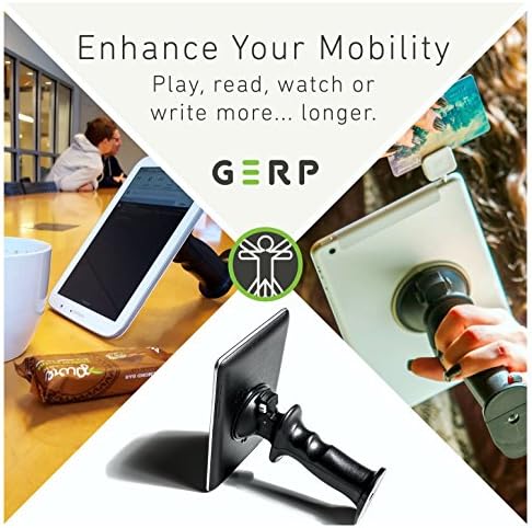Tabletler, Telefonlar ve Aksiyon Kameraları için GERP Gear Premium Hepsi Bir Arada Stand, Kavrama ve Montaj-Siyah