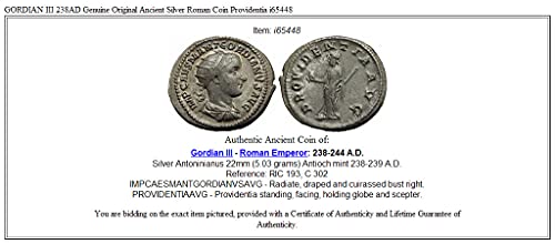 1 BU GORDİAN III 238AD Hakiki Orijinal Antik AR Rom Denomination_in_description İyi