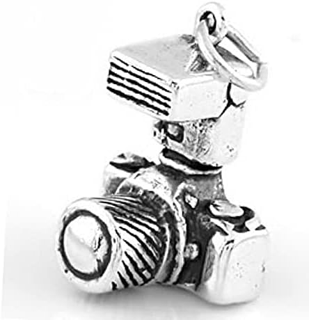 CharmingStuffStore Yeni Gümüş SLR Fotoğrafçının Kamerası Charm TH0729SIL