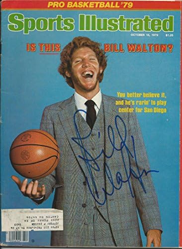 İmzalı Bill Walton Sports Illustrated Dergisi-İmzalı NBA Dergileri