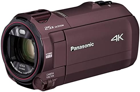 Panasonic HC-VX992MS [Dijital 4K Video Kamera Dahili Bellek 64GB ] Japonya'dan Gönderilen Video Kamera (Kahverengi)